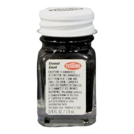 TESTORS ENML PNT FLAT BLK 0.25OZ 1149TT